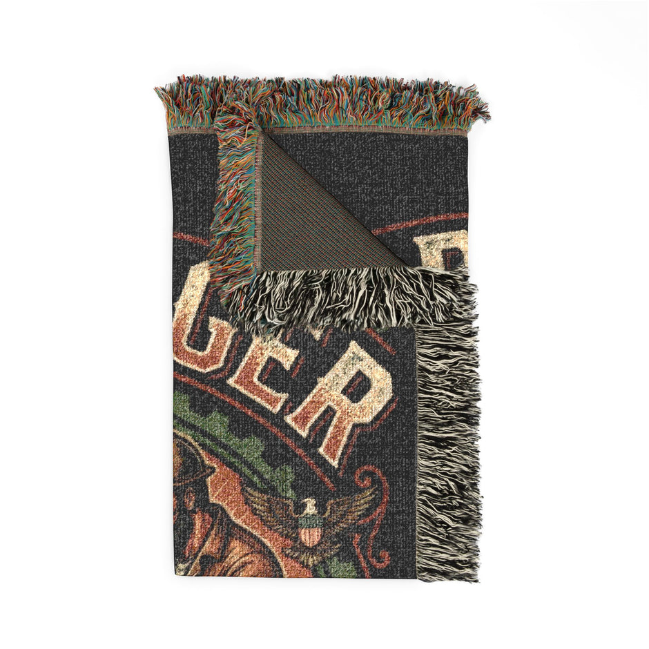 Oil Rigger Woven Blanket — Vintage American Pride Throw