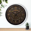 Millwright Vintage Industrial Wall Clock — Steampunk Workshop Decor - DCA0392
