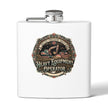 Heavy Equipment Operator Stainless Steel Flask — 6oz (Skilled Trades Woman Gift)