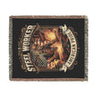 Steel Worker Woven Blanket — Amrican Pride Throw