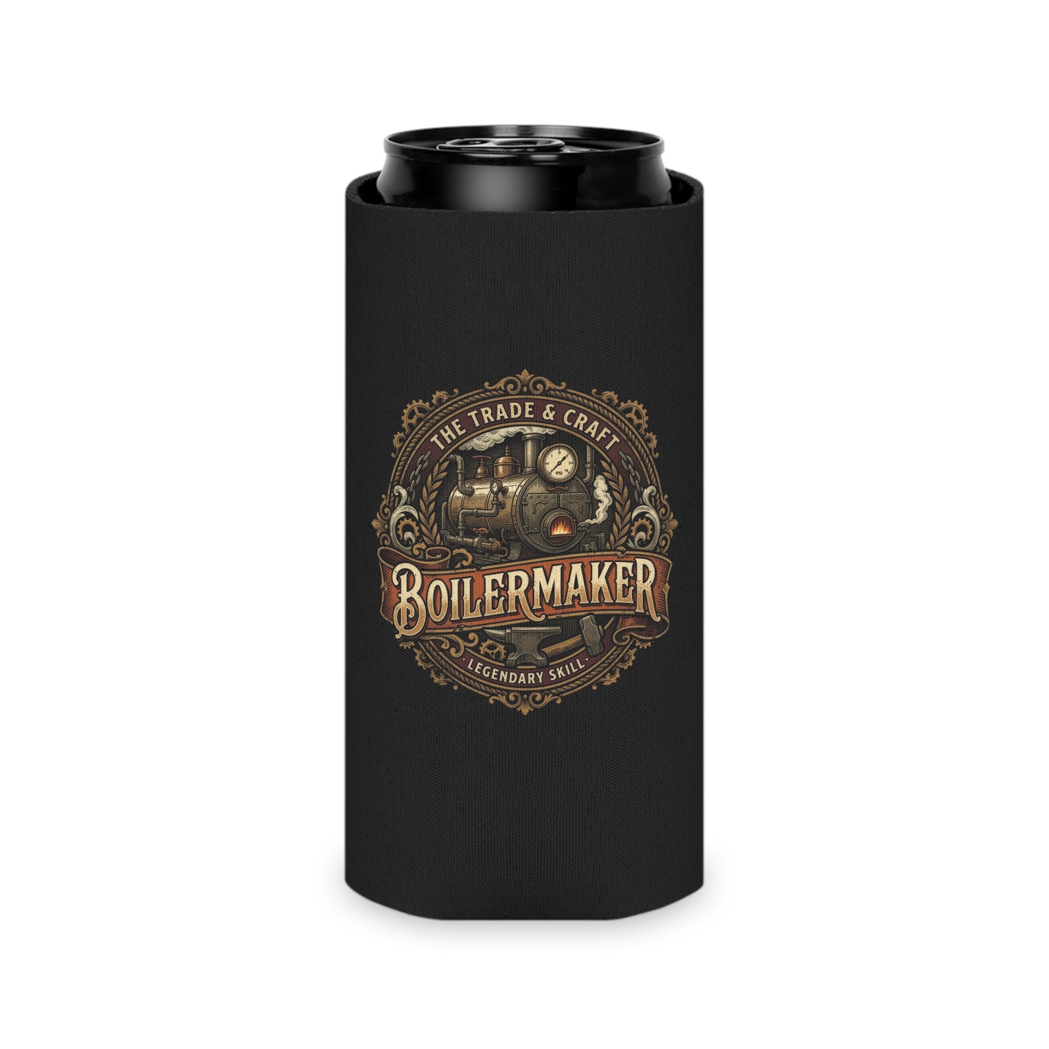 Boilermaker Can Cooler – Vintage Steam Engine Design - DCA0285