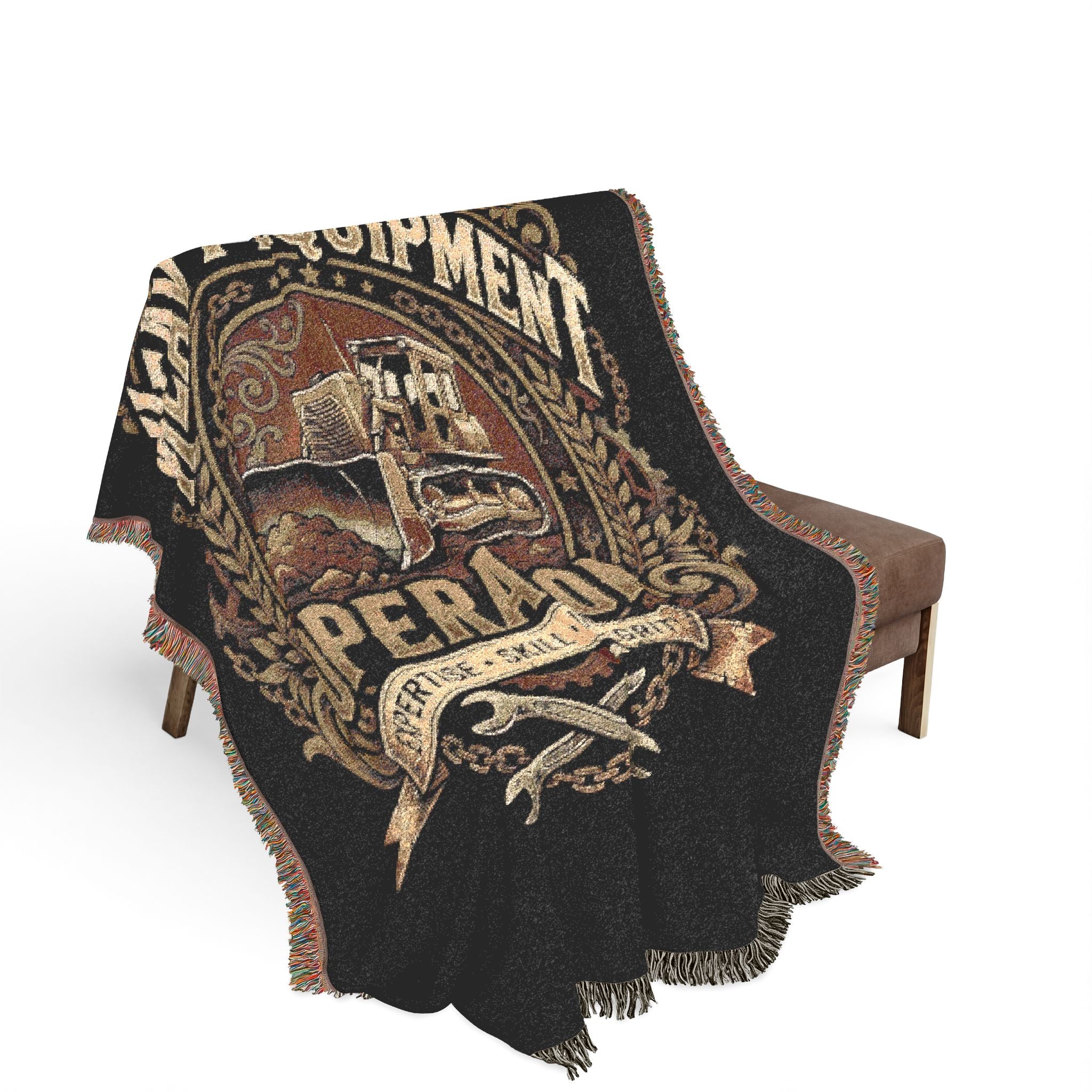 Heavy Equipment Operator Woven Heritage Throw