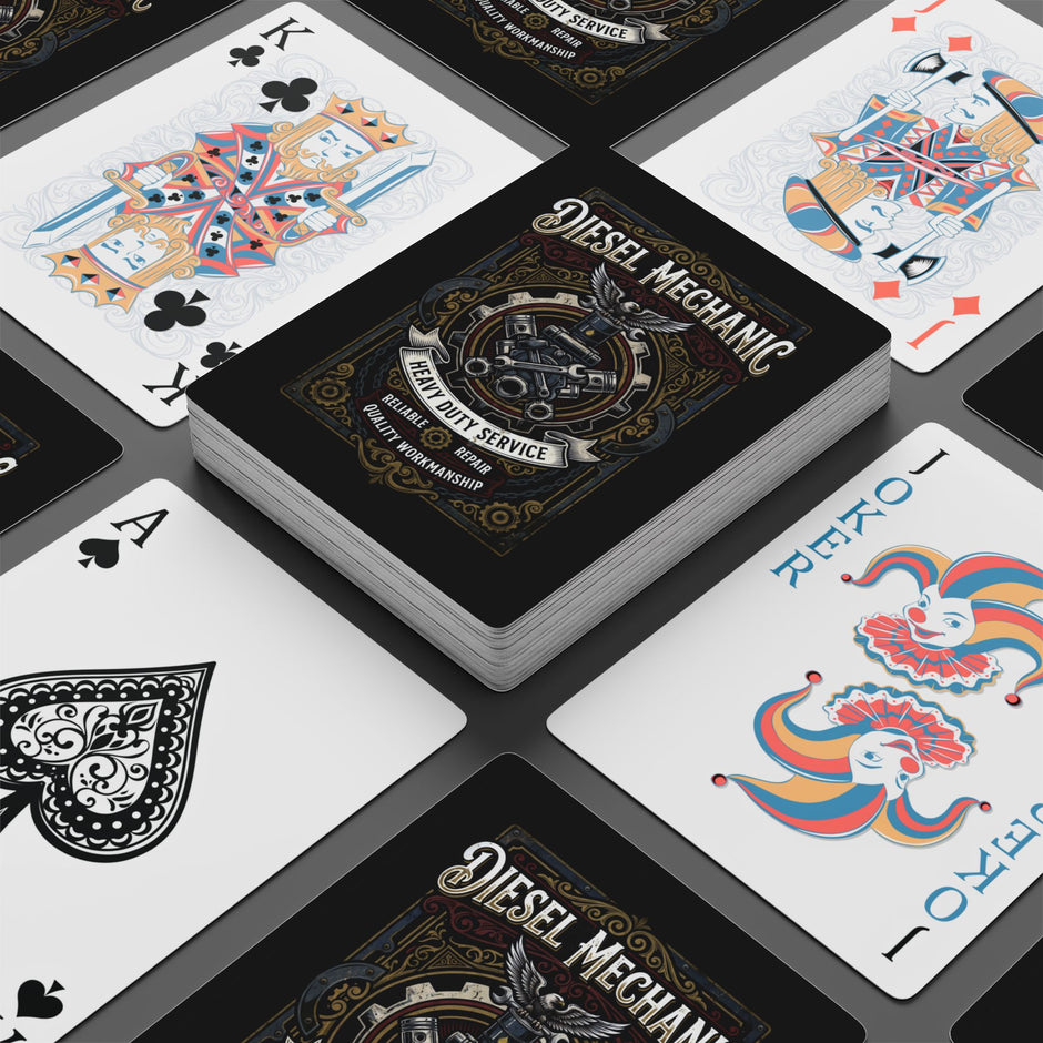 Diesel Mechanic Poker Playing Cards — DCA0366