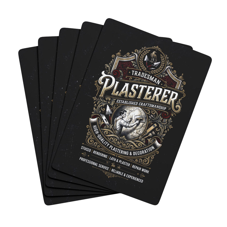 Plasterer Tradesman Vintage Playing Cards – Classic Poker Deck - DCA0361