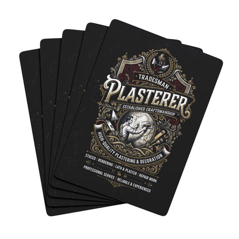 Plasterer Tradesman Vintage Playing Cards – Classic Poker Deck - DCA0361