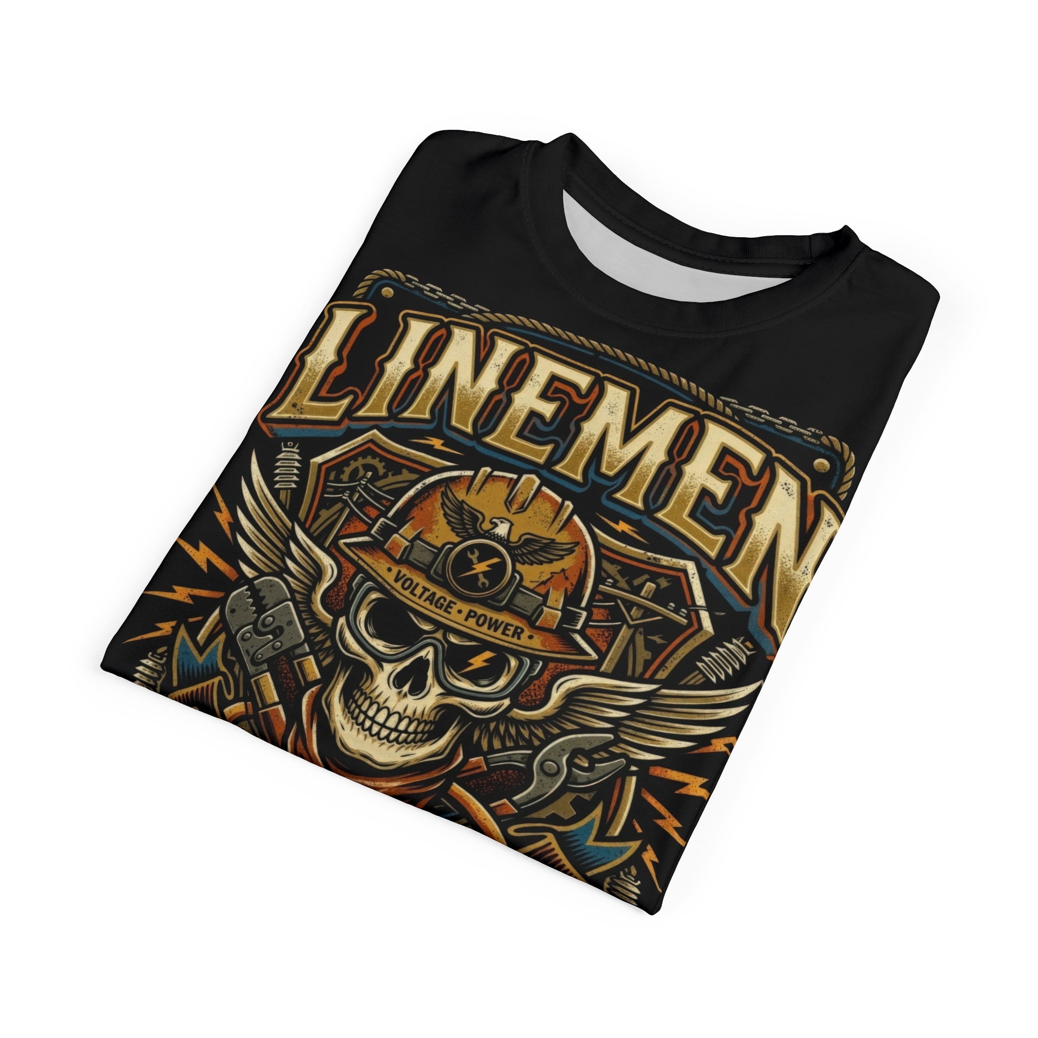 Linemen - Skull Series - Men's T-Shirt - DCA0216