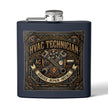 HVAC Technician 6oz Stainless Steel Flask — Service • Repair • Install Gift - DCA0423
