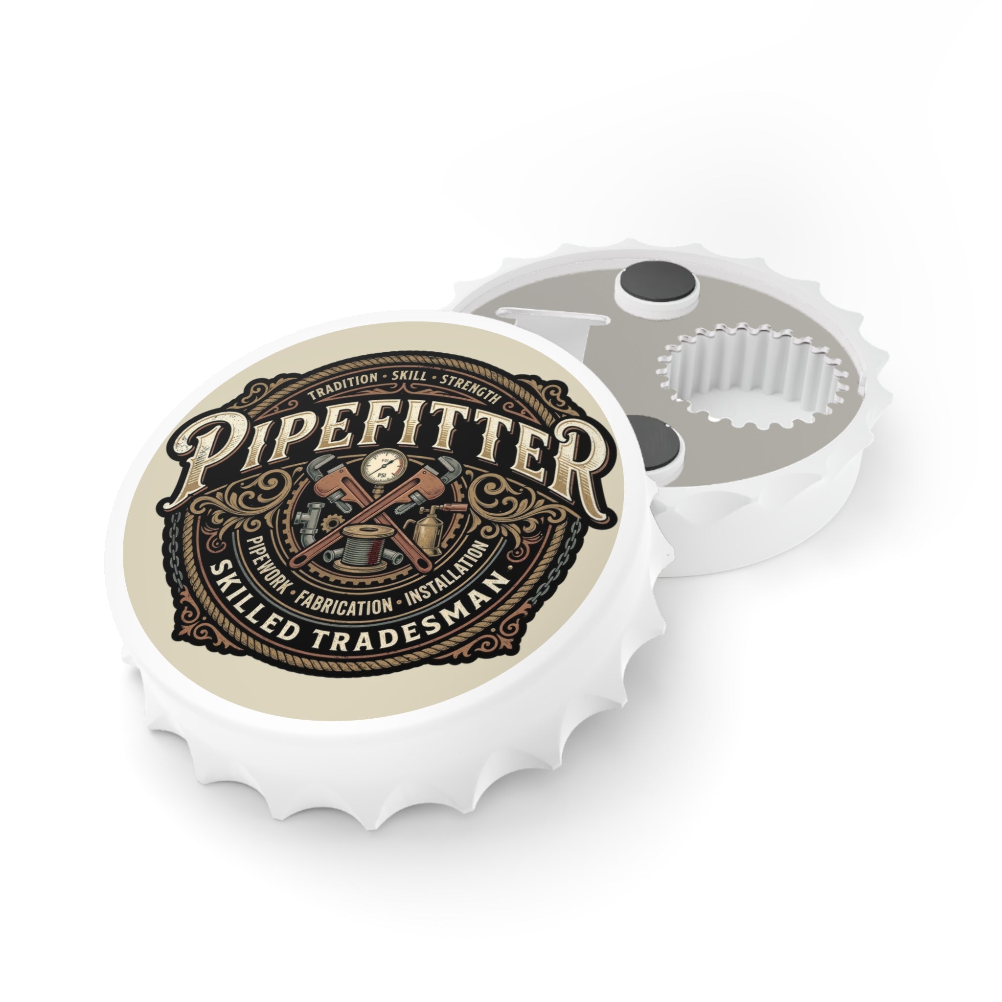 Pipefitter Service & Repair Bottle Opener — Vintage Tools Design - DCA0175