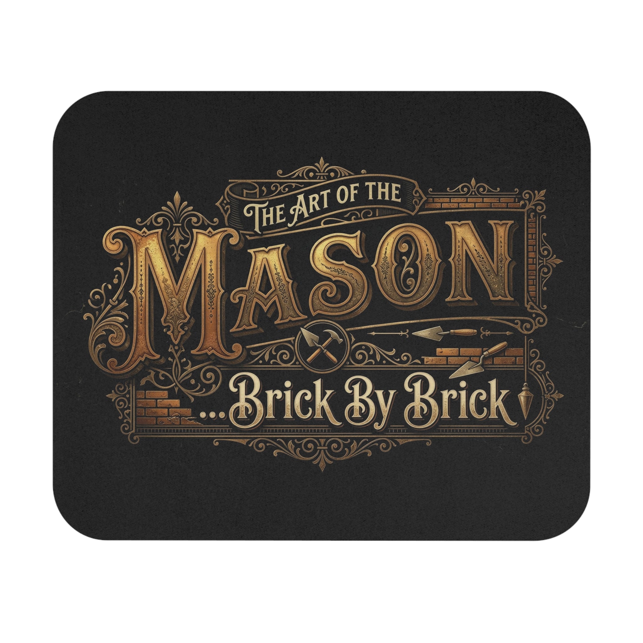 Mason-Brick By Brick-Vintage Construction Mouse Pad - DCA0307