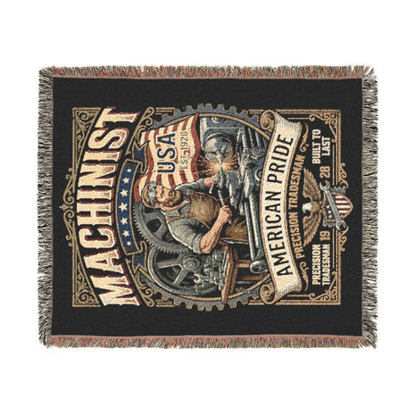Machinist Woven Blanket — American Pride Throw