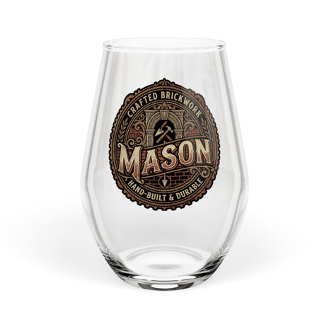 Mason Crafted Brickwork Stemless Wine Glass — 11.75 oz - DCA0341
