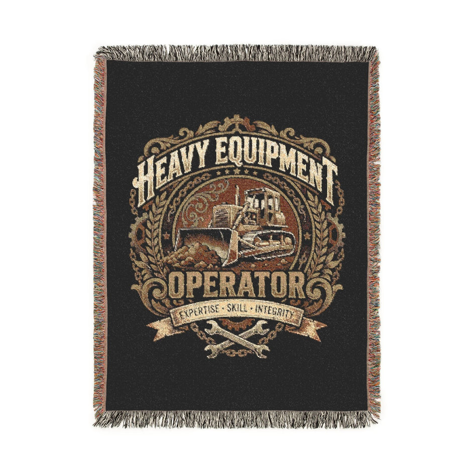 Heavy Equipment Operator Woven Heritage Throw