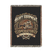 Heavy Equipment Operator Woven Heritage Throw