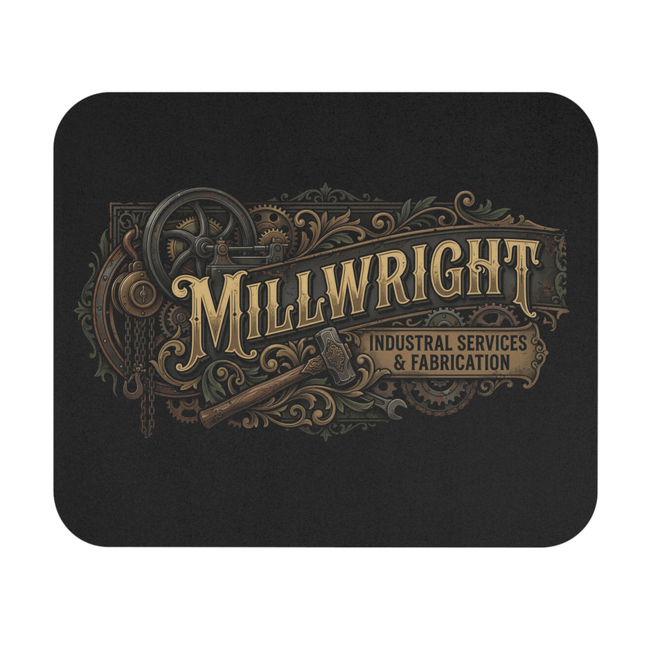 Millwright Industrial Services Mouse Pad — Vintage Tools & Fabrication Design - DCA0309