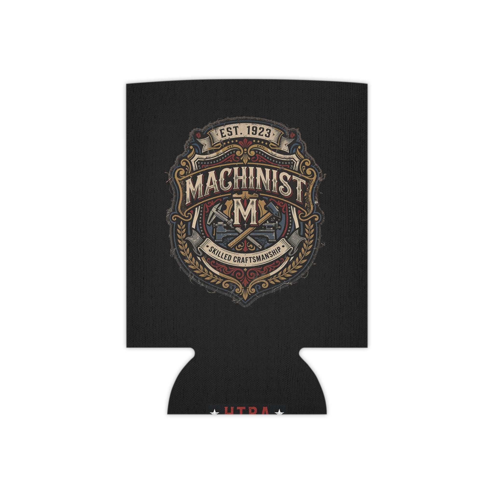Machinist Can Cooler — Vintage Skilled Craftsman Beer Koozie (Est. 1923) - DCA0418