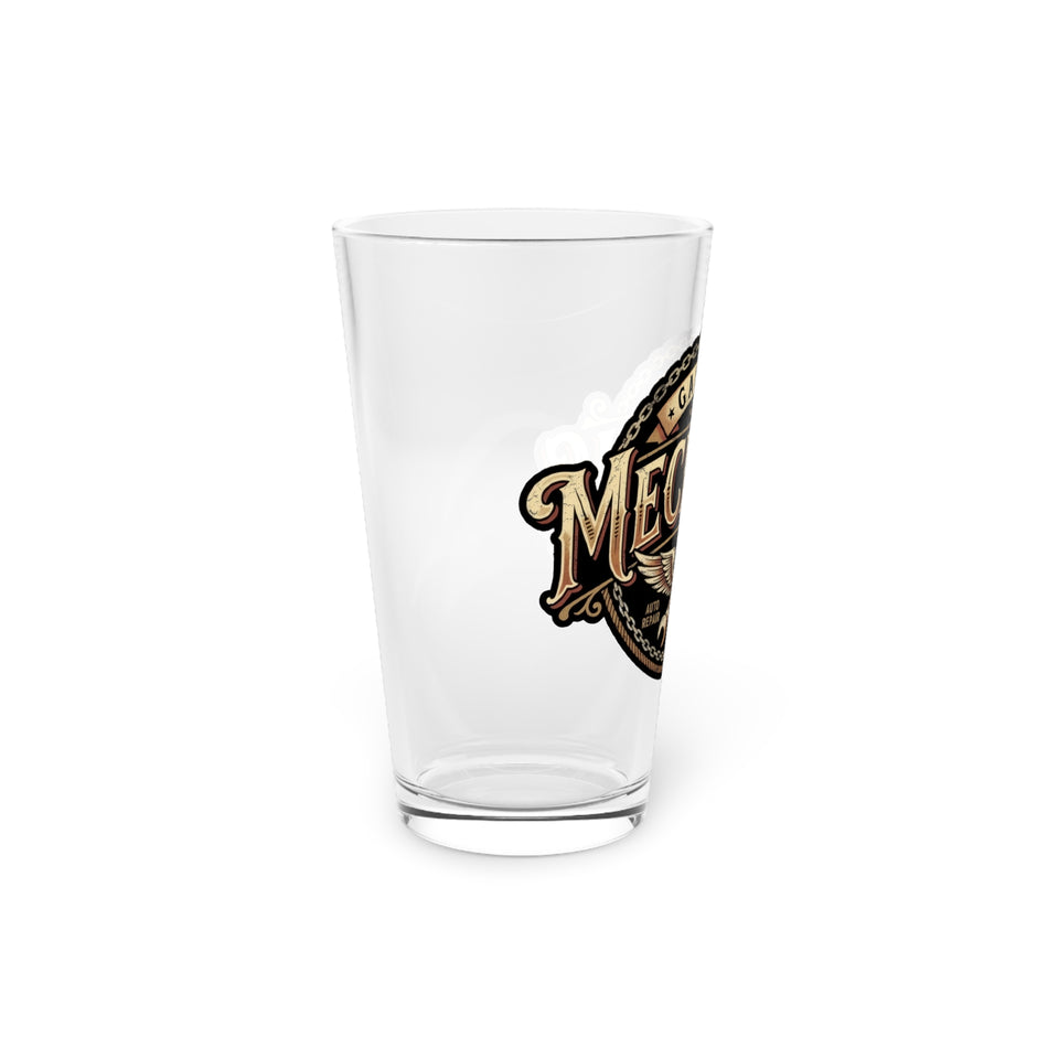 Mechanic Garage Pint Glass — 16oz Beer Glass for Auto Lovers - DCA0162