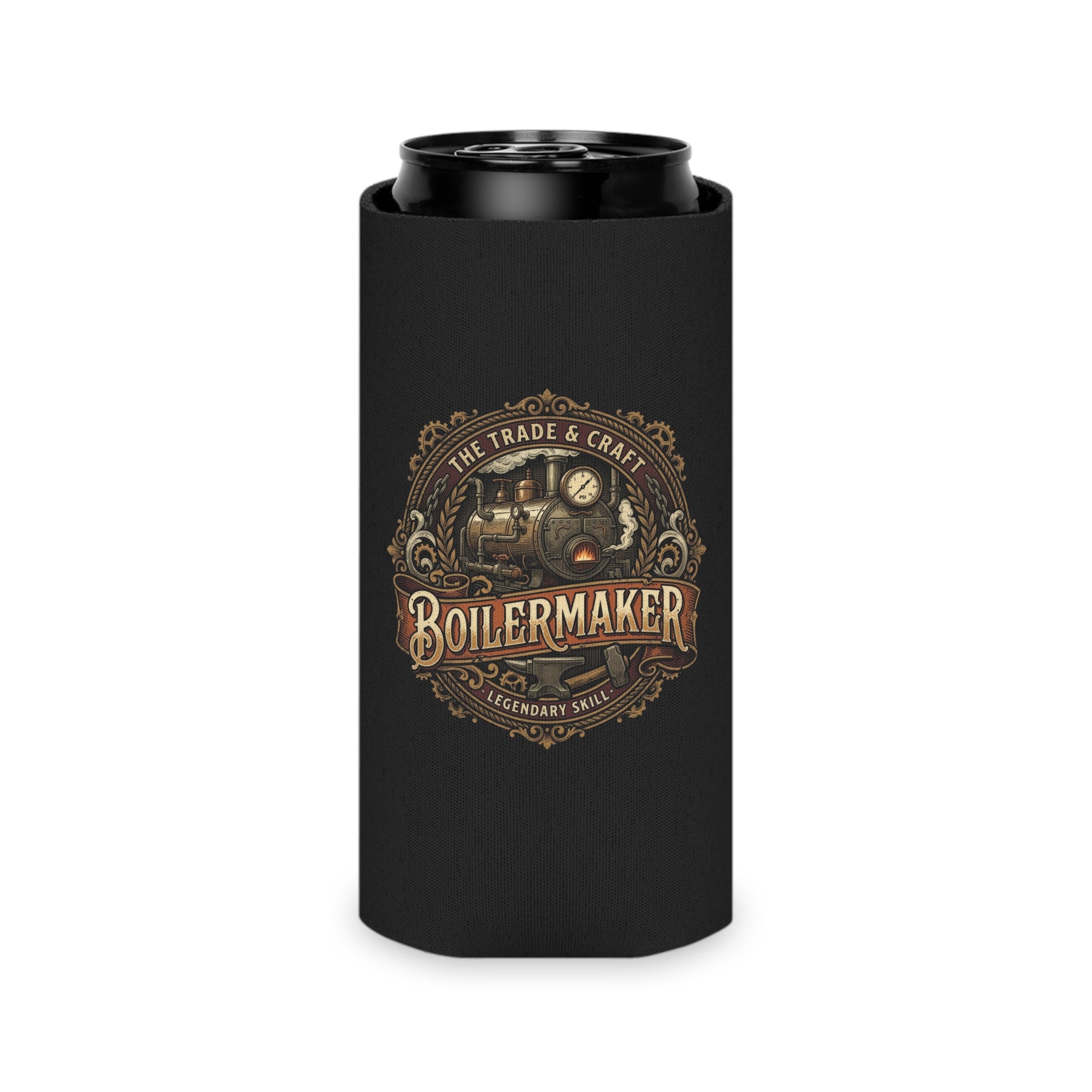 Boilermaker Can Cooler – Vintage Steam Engine Design - DCA0285