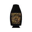 Carpenter Craftsman Zip-Up Bottle Cooler Sleeve — Insulated Can & Bottle Koozie - DCA0479