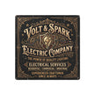 Electrician - Volt & Spark Electric Company Vintage Metal Sign — Retro Electrician Wall Art - DCA0430