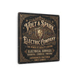 Electrician - Volt & Spark Electric Company Vintage Metal Sign — Retro Electrician Wall Art - DCA0430