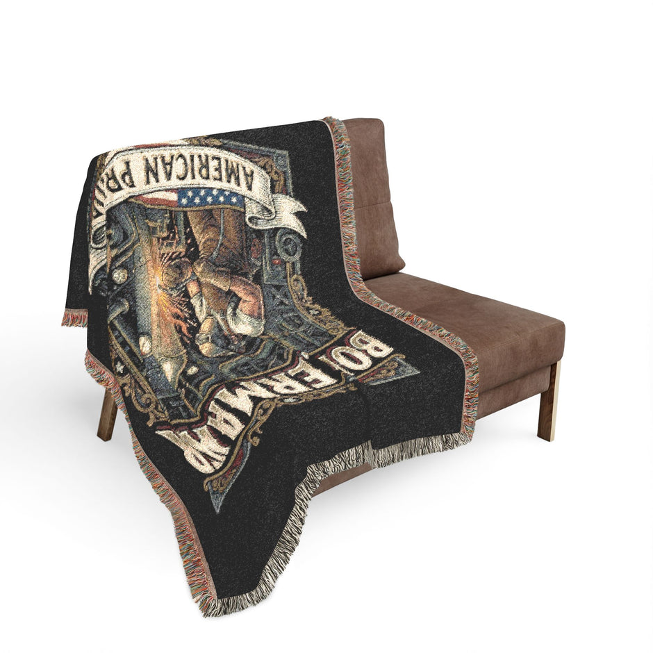 Boilermaker Woven Blanket – American Pride Brewery Throw