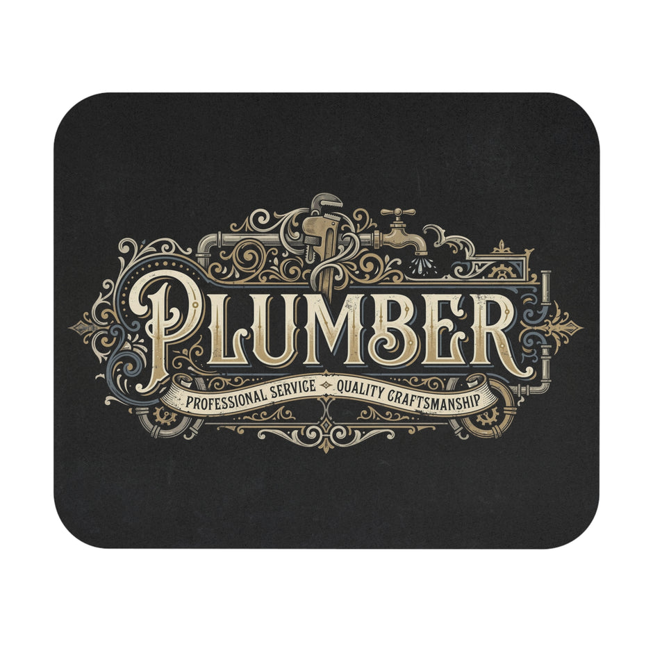 Plumber Vintage Sign Rectangle Mouse Pad — DCA0312
