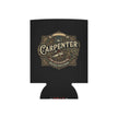 Carpenter Can Cooler — Retro Woodworking Logo Beverage Insulator - DCA0286