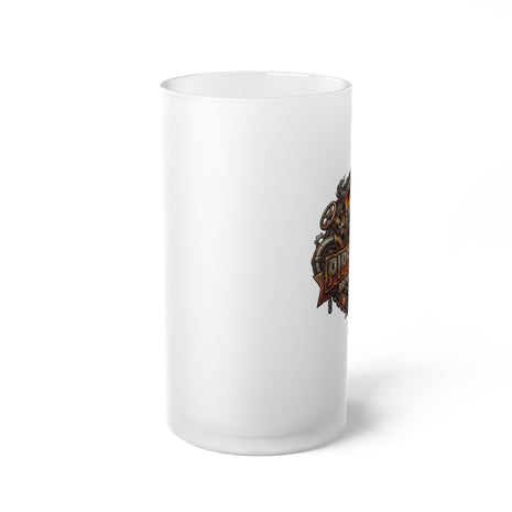 Pipefitter Trade 16 oz Frosted Glass Beer Mug - DCA0518