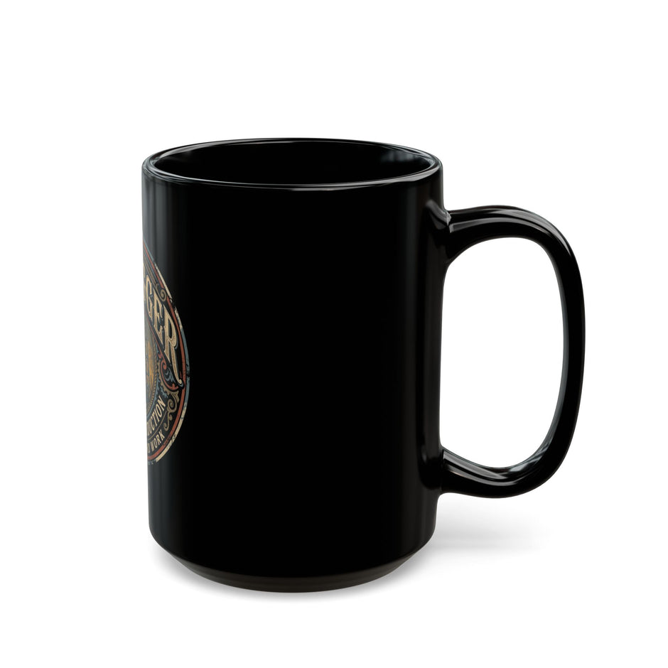 Oil Rigger Black Coffee Mug – Vintage Drilling & Production Design (11oz/15oz) - DCA0281