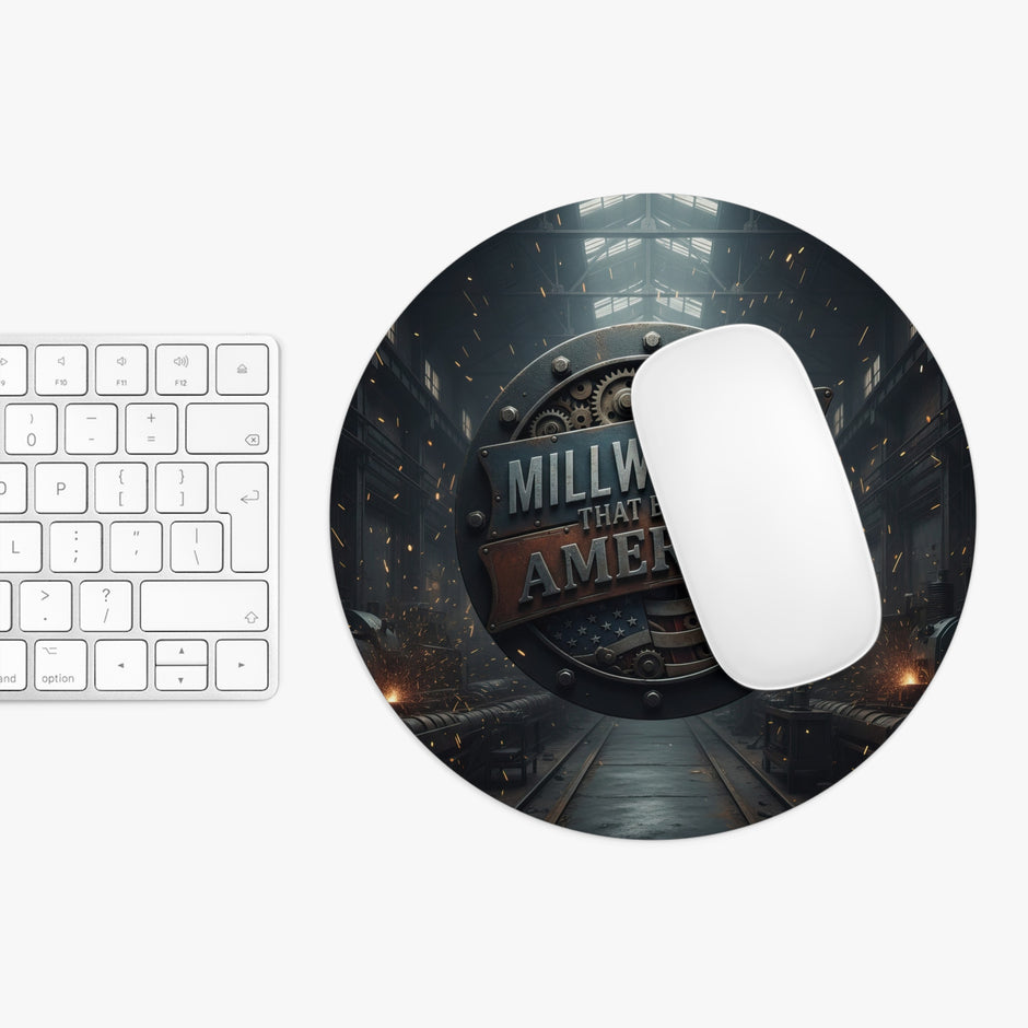 Millwrights That Build America Round Mouse Pad MP1015