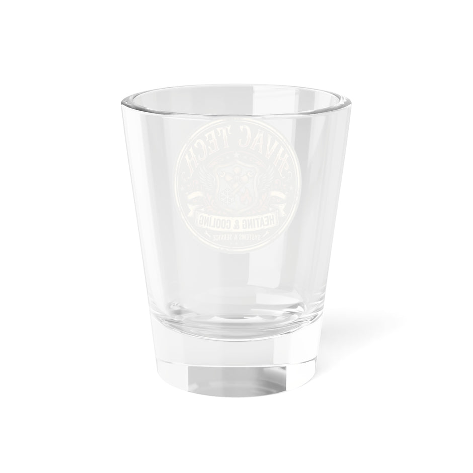 HVAC Tech Retro Emblem Shot Glass – Heating & Cooling 1.5oz - DCA0156