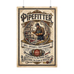Pipefitter Rolled Poster — Vintage Trades Wall Art: 