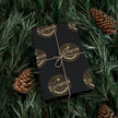 Electrician Gift Wrap Paper – Industrial Logo (Black & Gold)