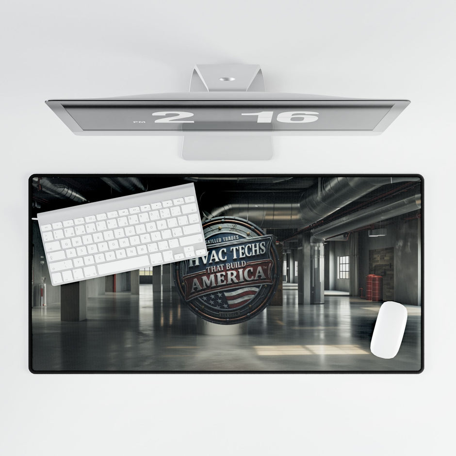 HVAC Techs That Build America Desk Mat Mouse Pad