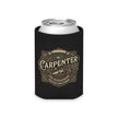 Carpenter Can Cooler — Retro Woodworking Logo Beverage Insulator - DCA0286