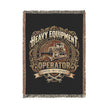 Heavy Equipment Operator Woven Heritage Throw