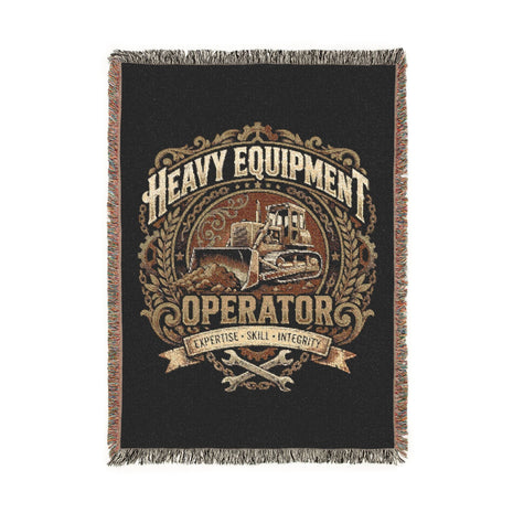 Heavy Equipment Operator Woven Heritage Throw