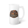 Boilermaker Frosted Beer Mug — Bold Flaming Skull Brew Glass (16 oz) - DCA0505