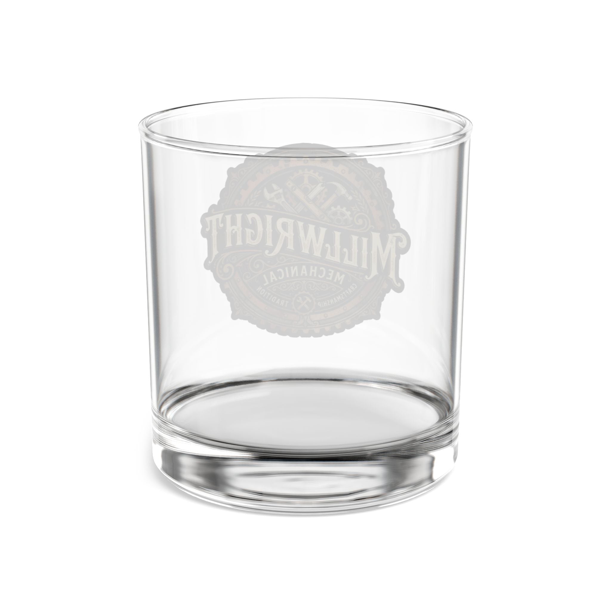 Millwright Mechanical Logo 10oz Rocks Glass - DCA0204