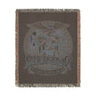 Plasterer Woven Blanket — Patriotic Throw Blanket with Vintage American Seal
