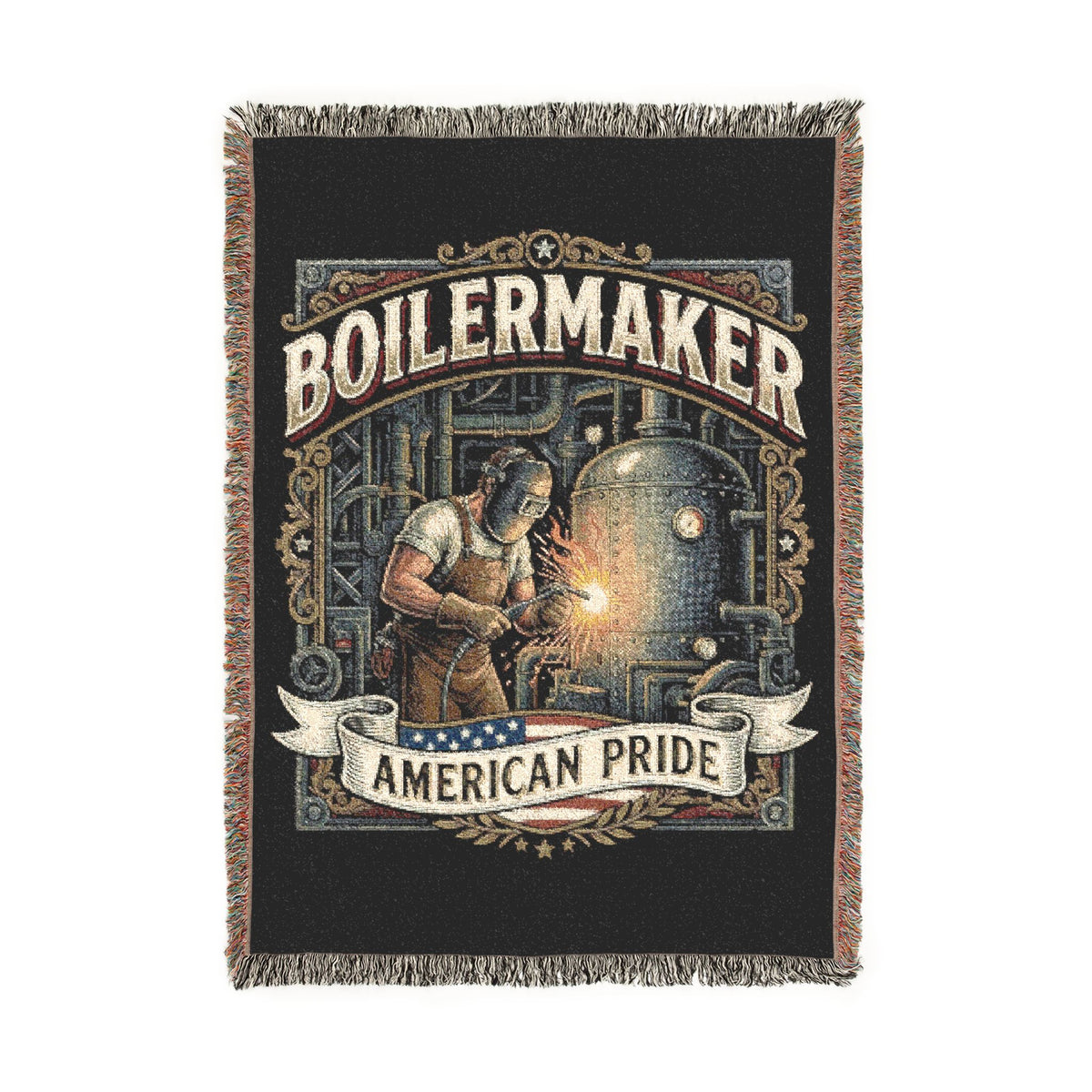 Boilermaker Woven Blanket – American Pride Brewery Throw