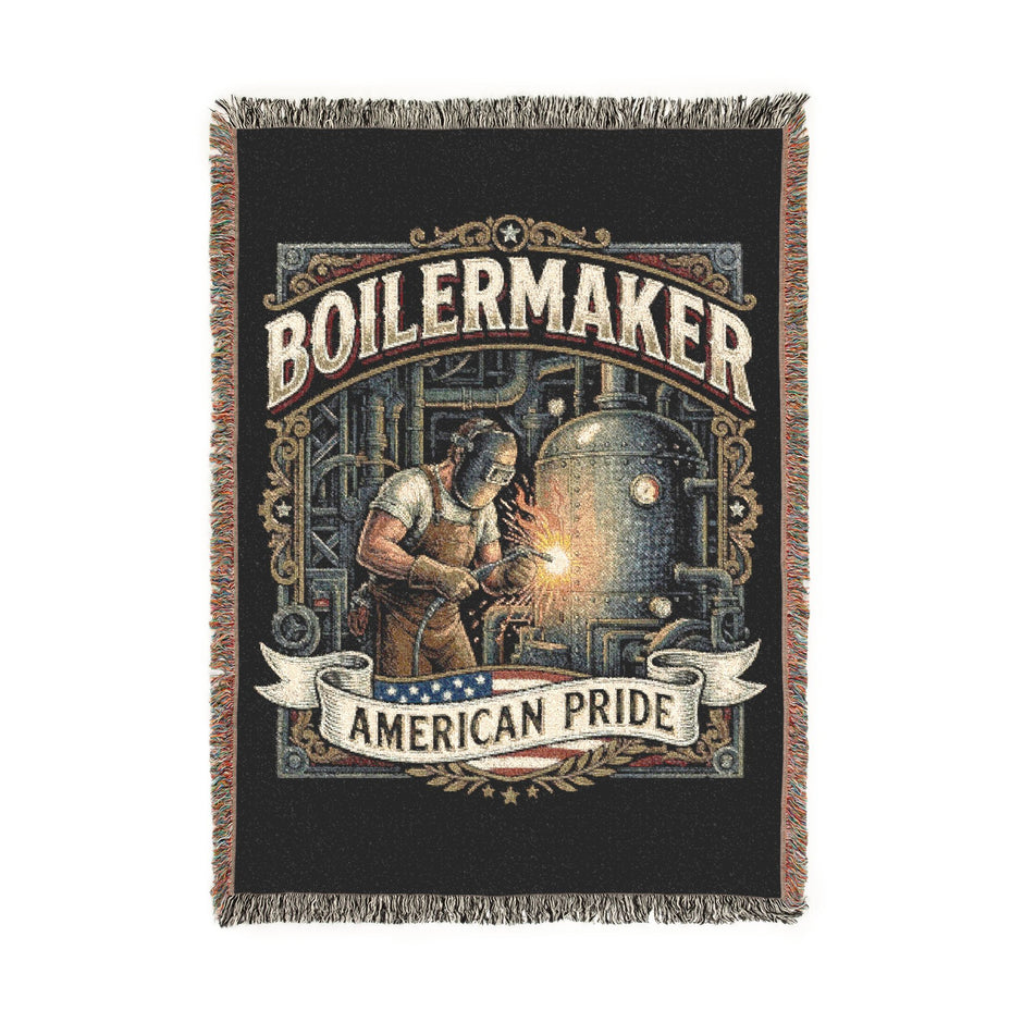 Boilermaker Woven Blanket – American Pride Brewery Throw