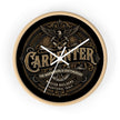 Carpenter Vintage Emblem Wall Clock – Fine Woodworking & Craftsmanship - DCA384