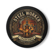 Steel Worker Ceramic Coaster — Tradesmen 'Forged Strength' Industrial Gift - DCA0241