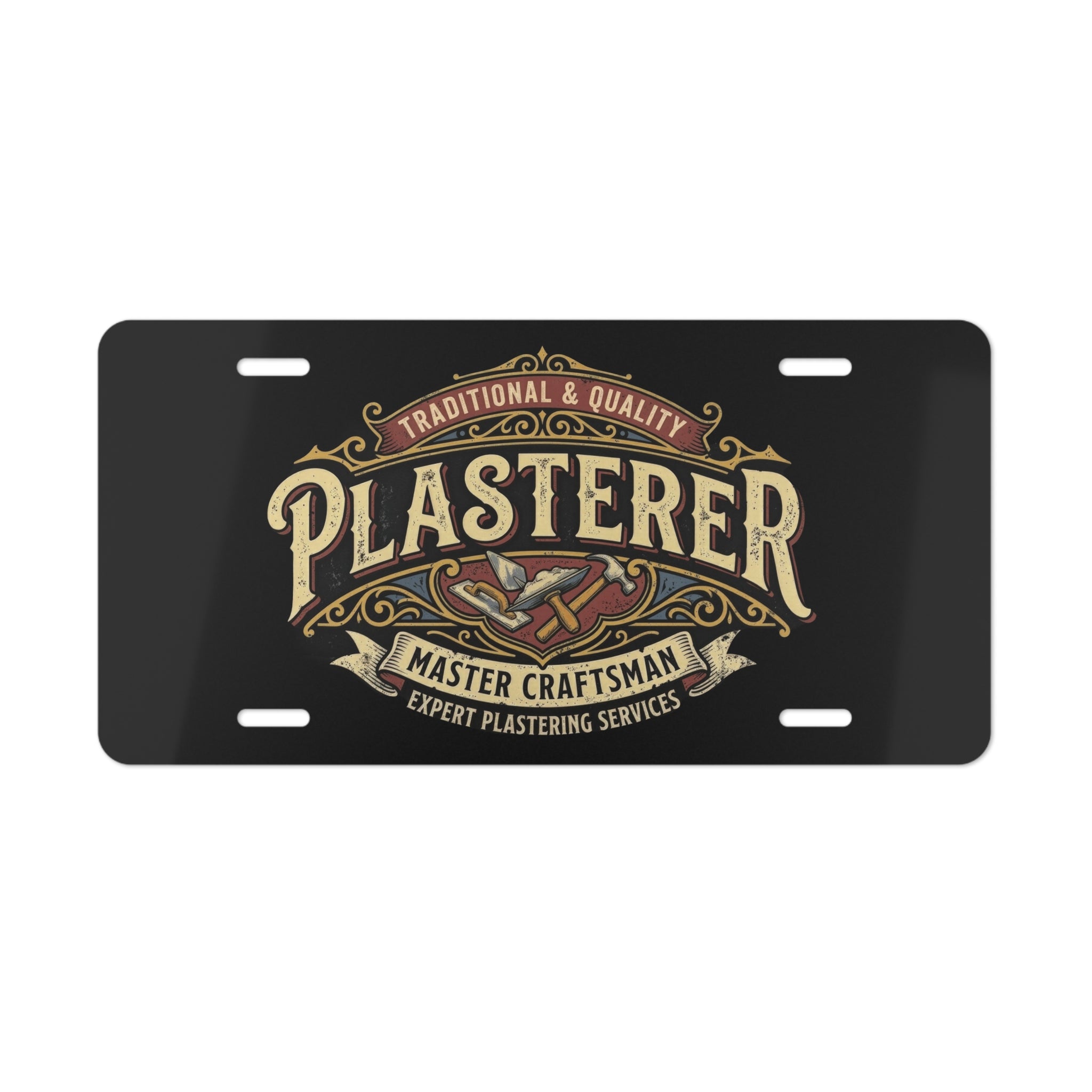 Plasterer Vanity Plate – Master Craftsman License Plate - DCA0141