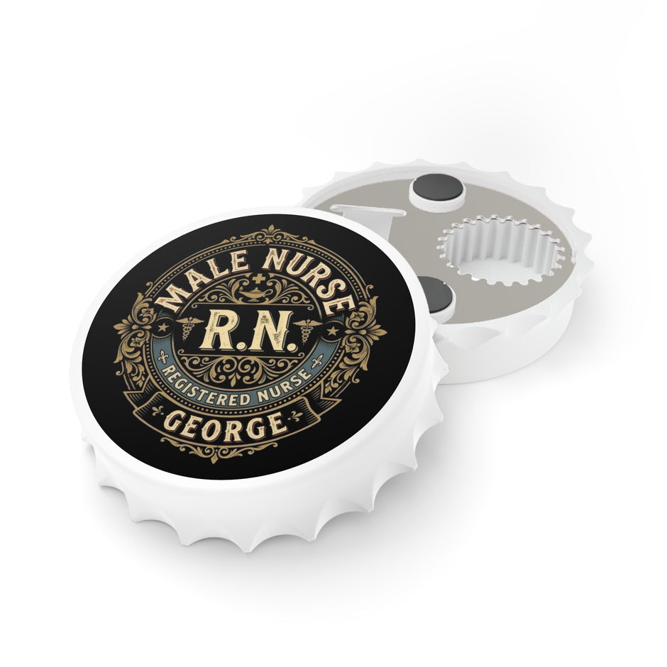 Male Nurse R.N. Personalized Bottle Opener – 