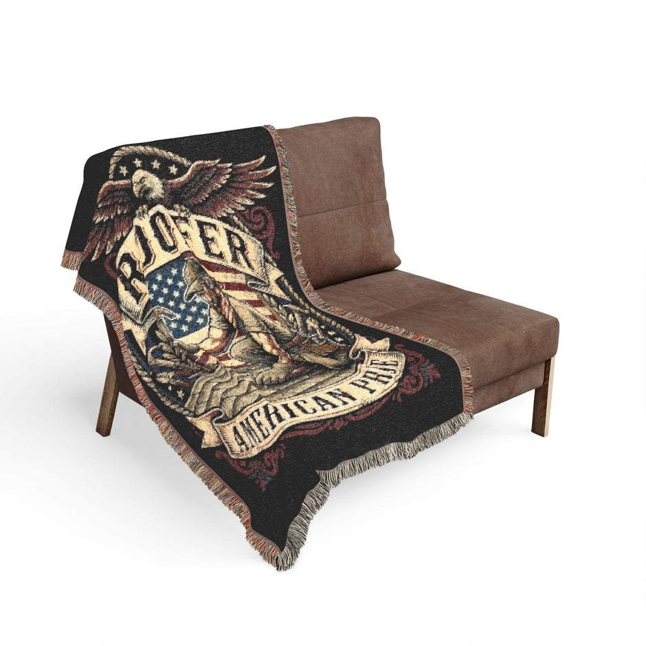 Roofer American Pride Woven Blanket — Tradesman Throw