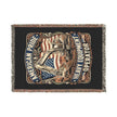 Heavy Equipment Operator Woven Blanket — American Pride Flag Design