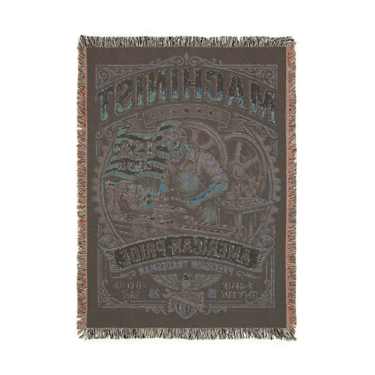Machinist Woven Blanket — American Pride Throw