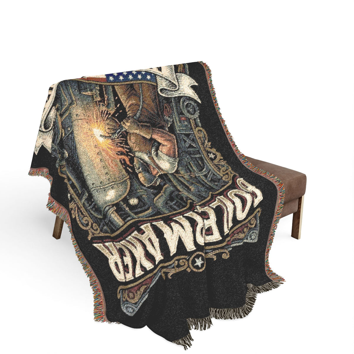 Boilermaker Woven Blanket – American Pride Brewery Throw